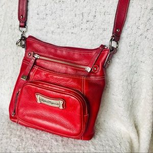 Sophia Caperelli Cross Body Purse in Red